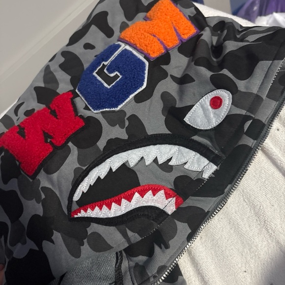 Bathing Ape Camouflage Black Hoodie